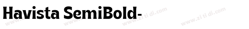 Havista SemiBold字体转换